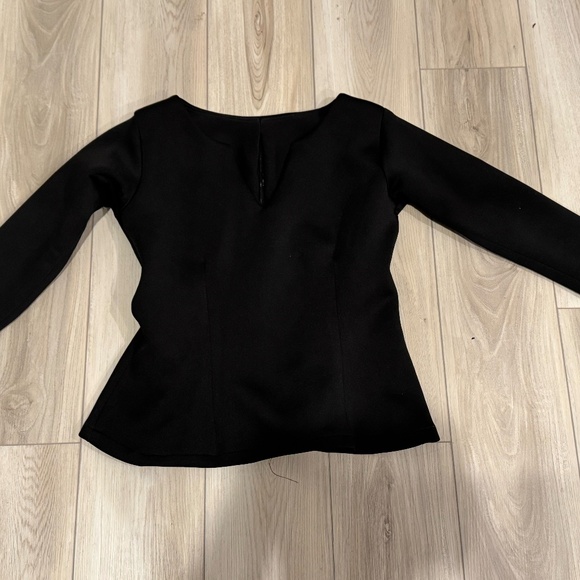 Black Scuba Fitted Top - Picture 1 of 2